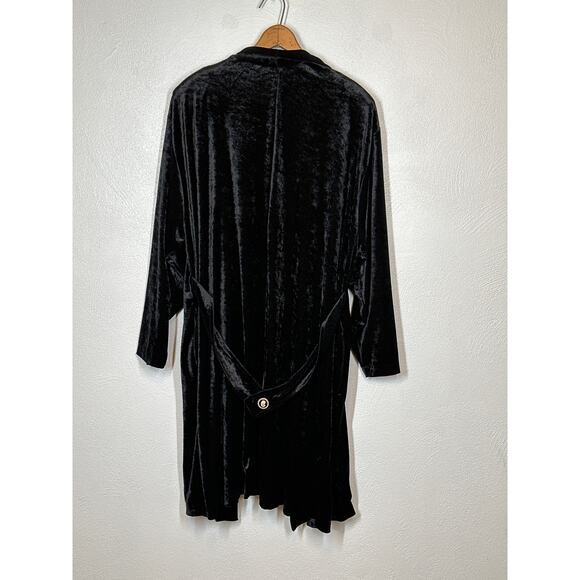 Lacy After Noon Velvet Cardigan L Black Cameo Whimsigoth Fairy Grunge Boho - Picture 6 of 16